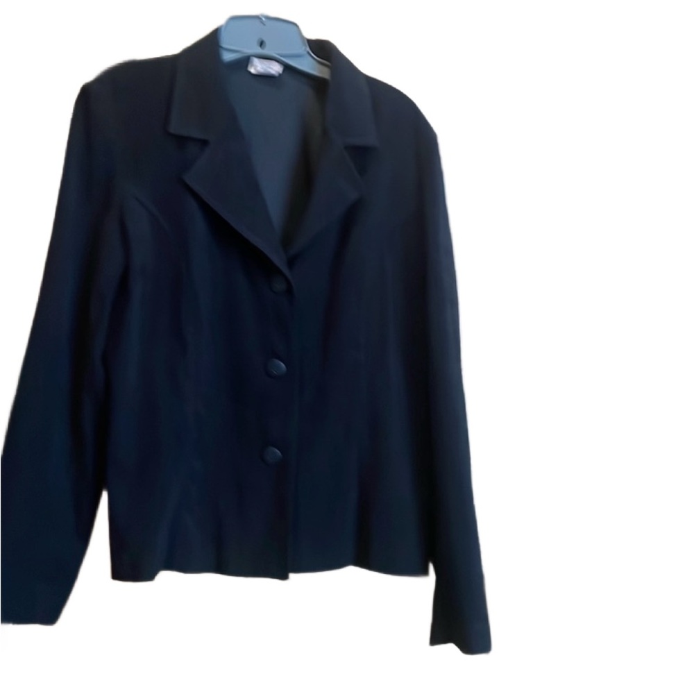 Vintage ilyza New York faux suede feel blazer jacket size medium
